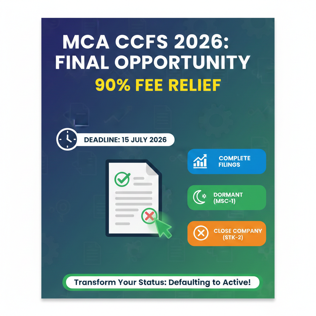 Change your Company Status on MCA from defaulting to Active